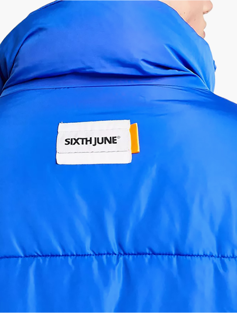 ブルゾン MAISON SPECIALBig Bore Hood Blouson MyRunway | Shop Sixth June Blue Oversize Longline Puffer